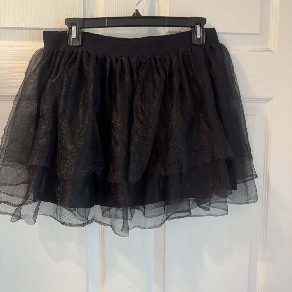 Spirit‎ Halloween Tulle Skirt Tutu Sz XL Black Witch Goth
